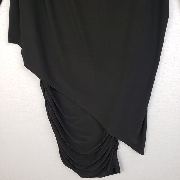 Last Tango Tunic Dress Layered Black 3/4 Sleeve Versatile size XL Minimalist - Picture 5 of 11